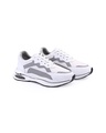 Shop Men's White & Grey Color Block Casual Shoes