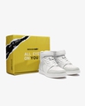 Shop Men's White & Grey Color Block High Top Sneakers