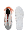 Shop Men's White & Grey Color Block Lace-Ups Sneakers-Full