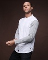 Shop Men's White & Grey Color Block Regular Fit Shirt-Design