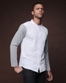 Shop Men's White & Grey Color Block Regular Fit Shirt-Full