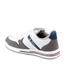 Shop Men's White & Grey Color Block Sneakers