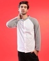 Shop Men's White & Grey Regular Fit Shirt-Front