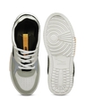 Shop Men's White & Grey Color Block Sneakers