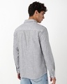 Shop Men's White & Grey Striped Linen Shirt-Design