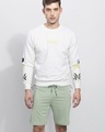 Shop Men's White Growth Graphic Printed Sweatshirt-Front