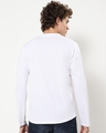 Shop Men's White Henley Plus Size T-shirt-Design