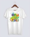 Shop Men's White Holi Ki Toli Cotton T-shirt-Design