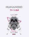 Shop Men's White Humanoid Graphic Printed T-shirt