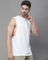 Shop Men's White Hype Typography Vest-Full