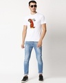 Shop Men's White I'm Flash Cotton T-shirt