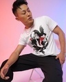 Shop Men's White Itachi Uchiha Graphic Printed T-shirt-Front