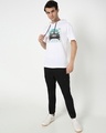 Shop Men's White Jeep Life 4X4 Graphic Printed Hoodie T-shirt-Design