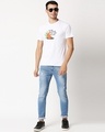 Shop Men's White Jiraiya Printed T-shirt