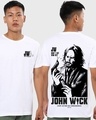 Shop Men's White John Wick 4/1 Graphic Printed T-shirt-Front