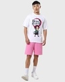 Shop Men's White Kawaii Tanjiro Graphic Printed Oversized T-shirt-Design