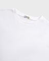 Shop Men's White Kyubi Mode Graphic Printed Oversized T-shirt