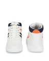 Shop Men's White Lace-Ups Mid Top Sneakers-Full