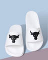 Shop Men's White Latest Flip Flops & Sliders-Front