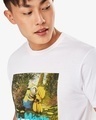 Shop Men's White Le Minion Graphic Printed T-shirt-Front