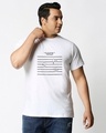 Shop Men's White List of Things Graphic Printed Plus Size T-shirt-Front