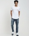 Shop Men's White Liste Apple Cut Typography T-shirt-Design