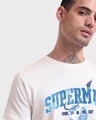 Shop Men's White Lookup Graphic Printed T-shirt