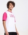 Shop Men's White Love Pride Oversized T-shirt-Design