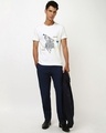 Shop Men's White Low Key Wild Graphic Printed T-shirt