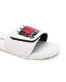 Shop Men's White Luffy Printed Velcro Sliders