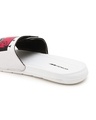 Shop Men's White Luffy Printed Velcro Sliders
