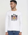 Shop Men's White M Star 28 Typography T-shirt-Front