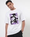 Shop Men's White Madara Graphic Printed Oversized T-shirt-Front