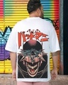 Shop Men's White Man Who Laughs Graphic Printed Oversized Plus Size T-shirt-Front