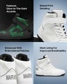 Shop Men's White Marvel Glow In Dark High Top Sneakers-Full