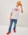 Shop Men's White Marvel Ironman Typography Oversized T-shirt