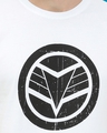Shop Men's White Marvel Logo Printed T-shirt