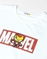 Shop Men's White Marvel Printed T-shirt