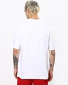 Shop Men's White Mech Strike Chest Printed Oversized Fit T-shirt-Design