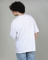 Shop Men's White Melting Smile Graphic Printed Oversized T-shirt-Design