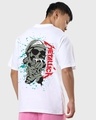 Shop Men's White Metallica Graphic Printed Oversized T-shirt-Design