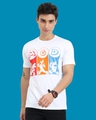 Shop Men's White MGD Graphic Printed T-shirt-Front