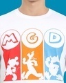 Shop Men's White MGD Graphic Printed T-shirt-Full