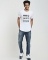 Shop Men's White Mickey MOTD Graphic Printed Apple Cut T-shirt-Design