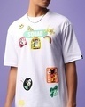 Shop Men's White Mickey Squad Graphic Printed Oversized T-shirt