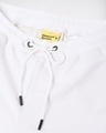 Shop Men's White Mickey Typography Cargo Joggers