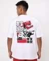 Shop Men's White Minions Inner Peace Graphic Printed Oversized T-shirt-Full