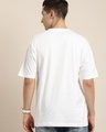Shop Men's White Mission Passed Typography Oversized T-shirt-Full