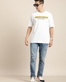 Shop Men's White Mission Passed Typography Oversized T-shirt