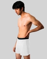 Shop Men's White Modal Boxers-Design
